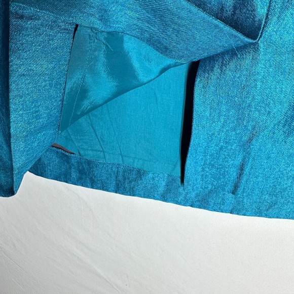 Antonio Melani Sleeveless Sheath Career Dress Turquoise Scoop Neck Size 10 - Picture 9 of 10